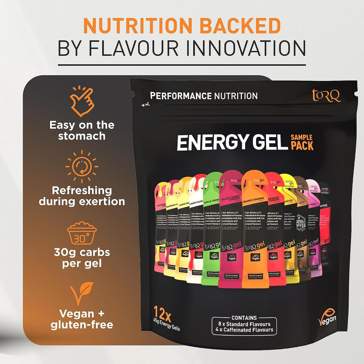 TORQ Energy Gel Variety Sampler Pack, 12 Gels - view 6