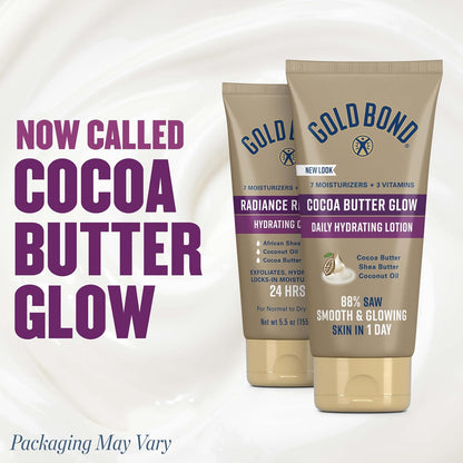 Gold Bond Cocoa Butter Glow Daily Hydrating Lotion, 5.5 oz, Pack of 2 - view 2