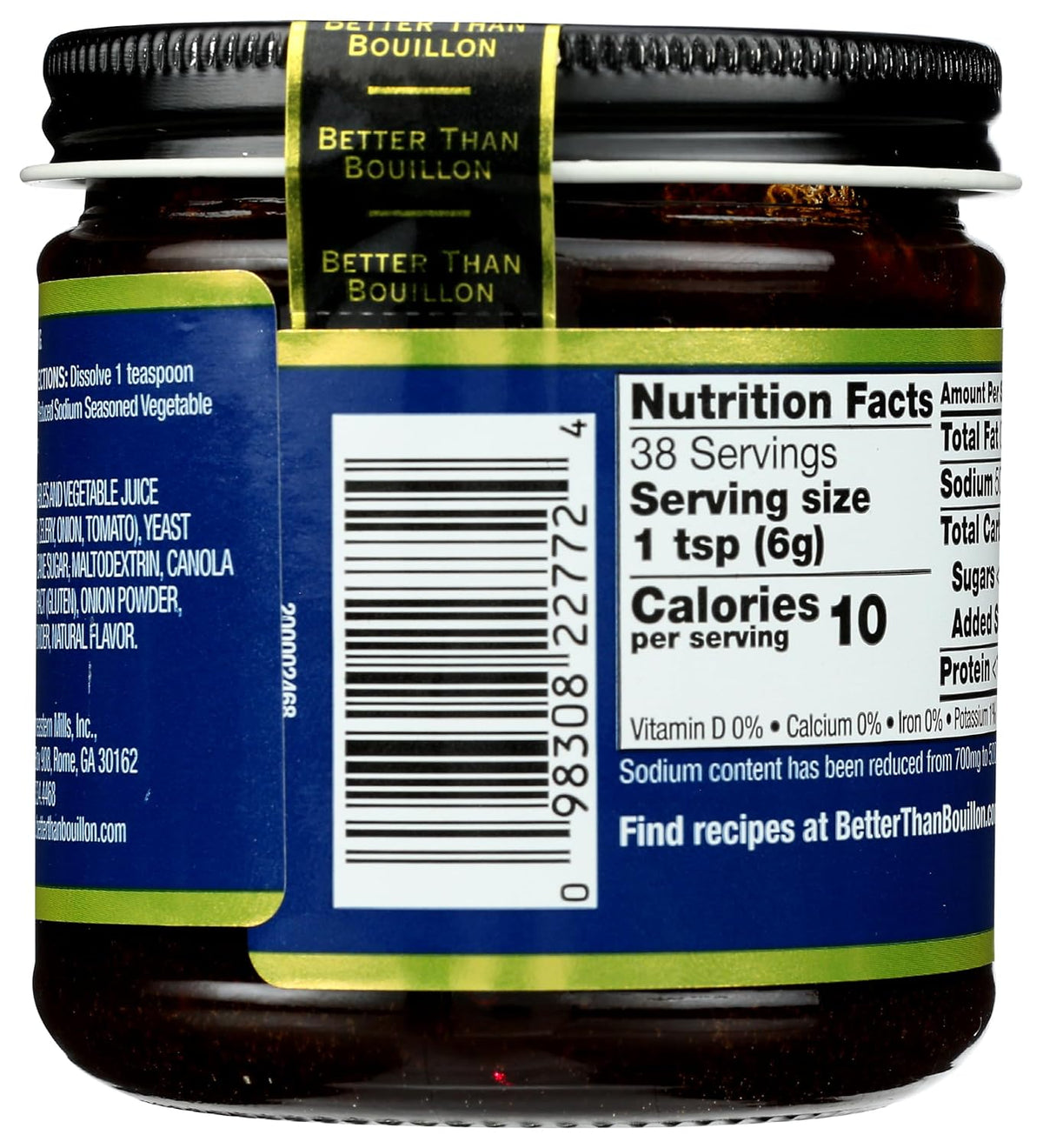 Superior Touch Better Than Bouillon Reduced Sodium Vegetable Base 8 oz - view 2