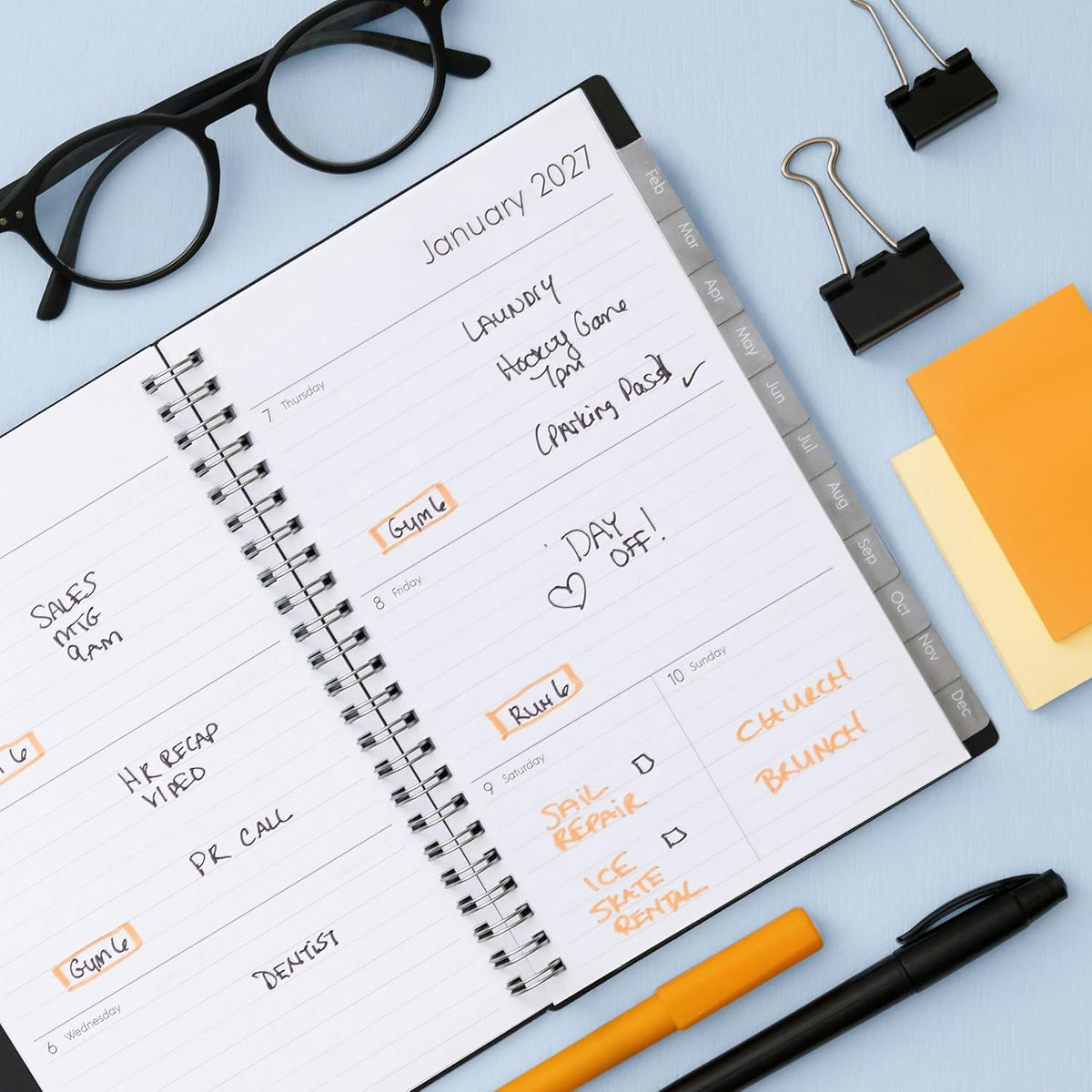 Blue Sky 2027 Weekly and Monthly Planner, 5 x 8 in, Enterprise - view 2