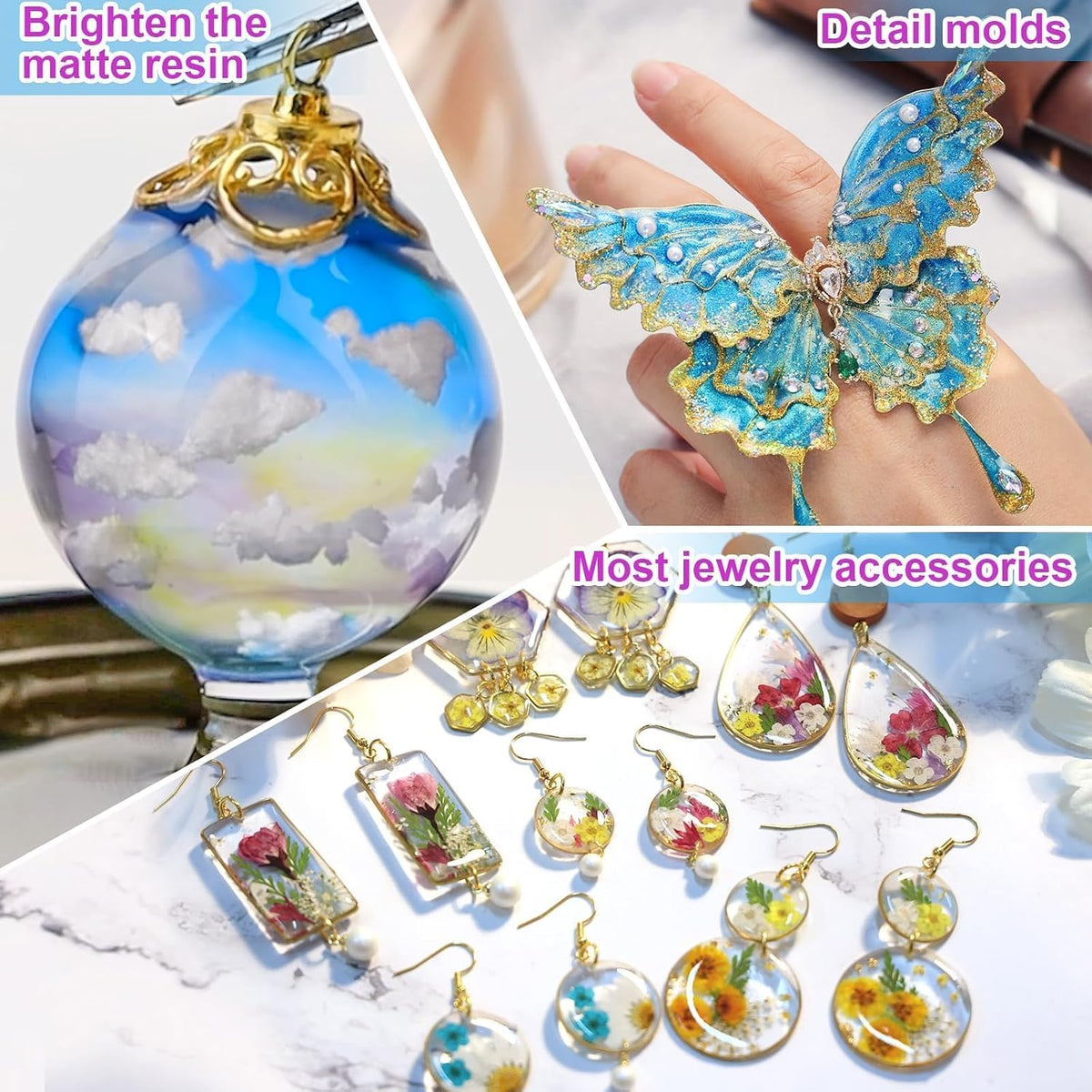 LET'S RESIN UV Resin Kit, 300 g, Clear Hard Type - view 5