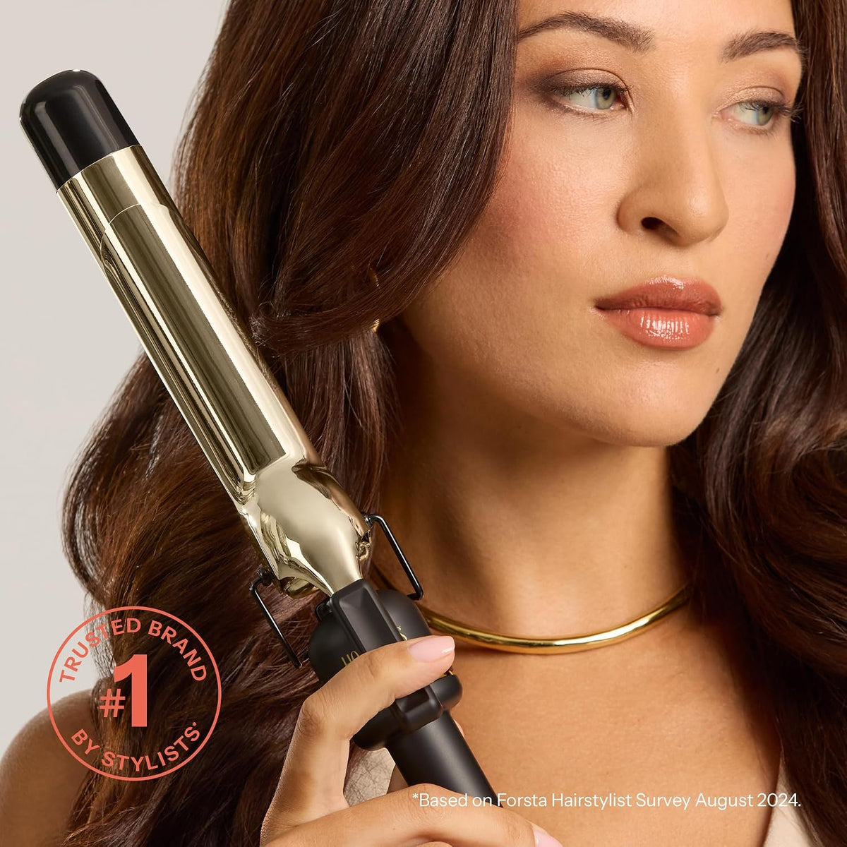 Hot Tools Professional 24K Gold 1.5 Inch Extended Barrel Curling Iron - view 6