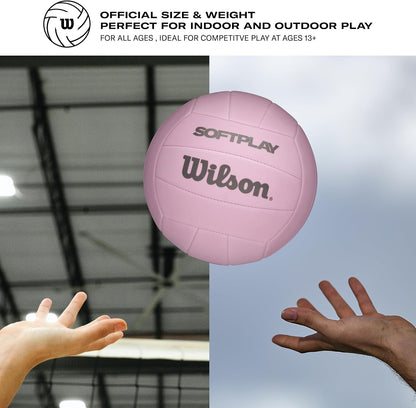 WILSON Soft Play Volleyball, Official Size, Pink - view 6