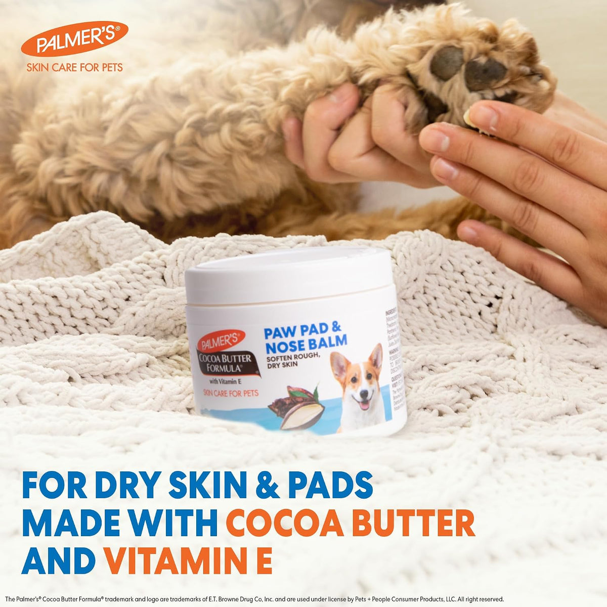 Palmer's for Pets Cocoa Butter Paw Pad and Nose Balm for Dogs, 3.5 oz - view 3