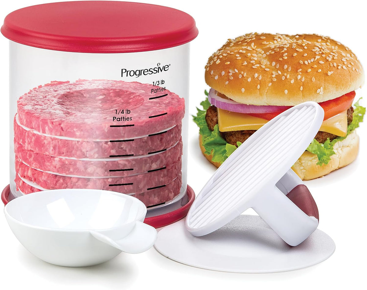 PrepWorks Perfect Burger Press Set - Press and Store up to 6 Burgers — product view
