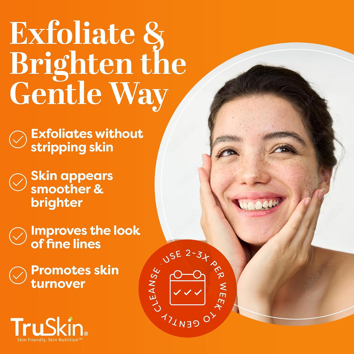 TruSkin Vitamin C Brightening Face Scrub with Yuzu Lemon, 120 ml (4 fl oz) - view 3