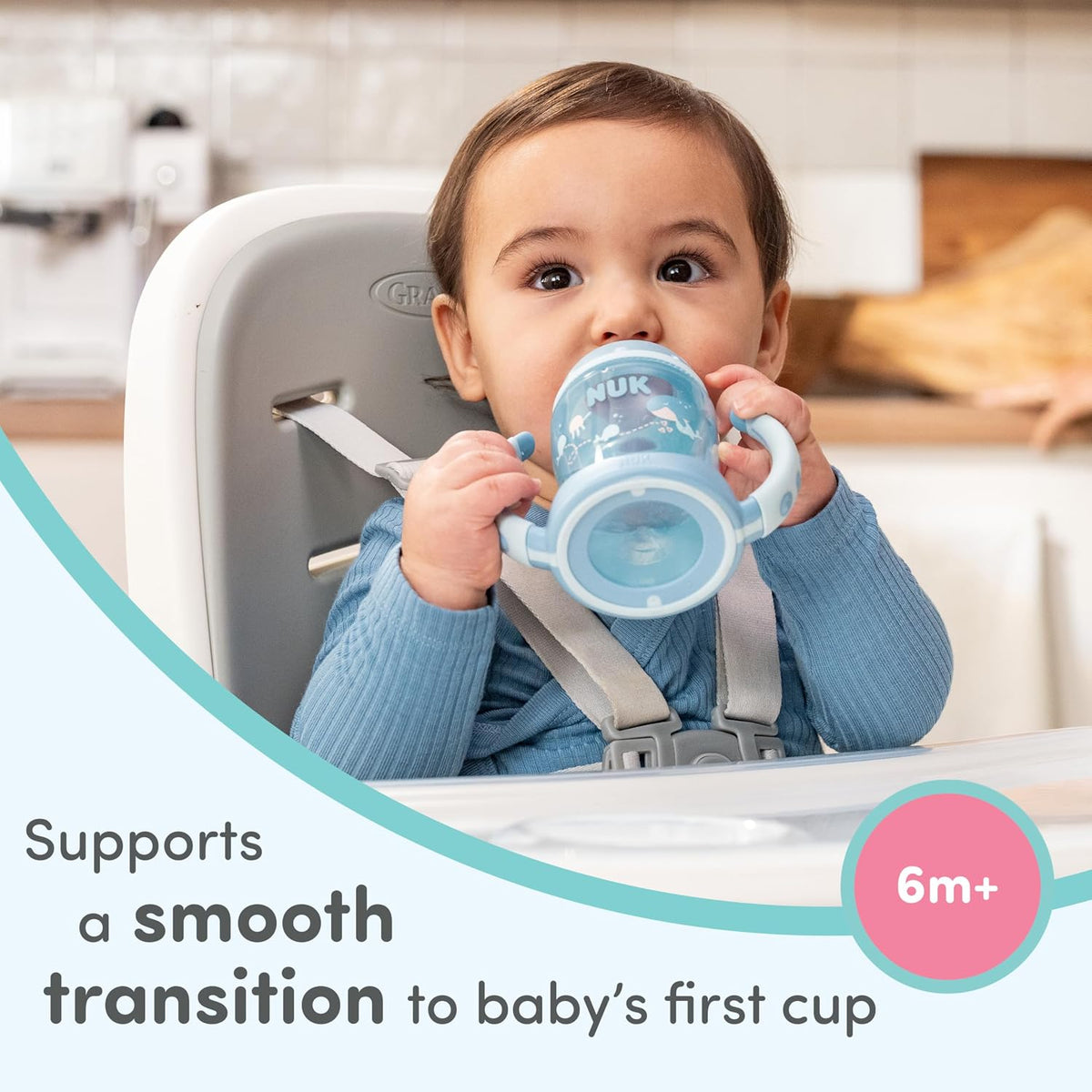NUK Learner Cup, 5 oz, Fun Fruits and Animals, 6+ Months, Pack of 2 — alternate product view