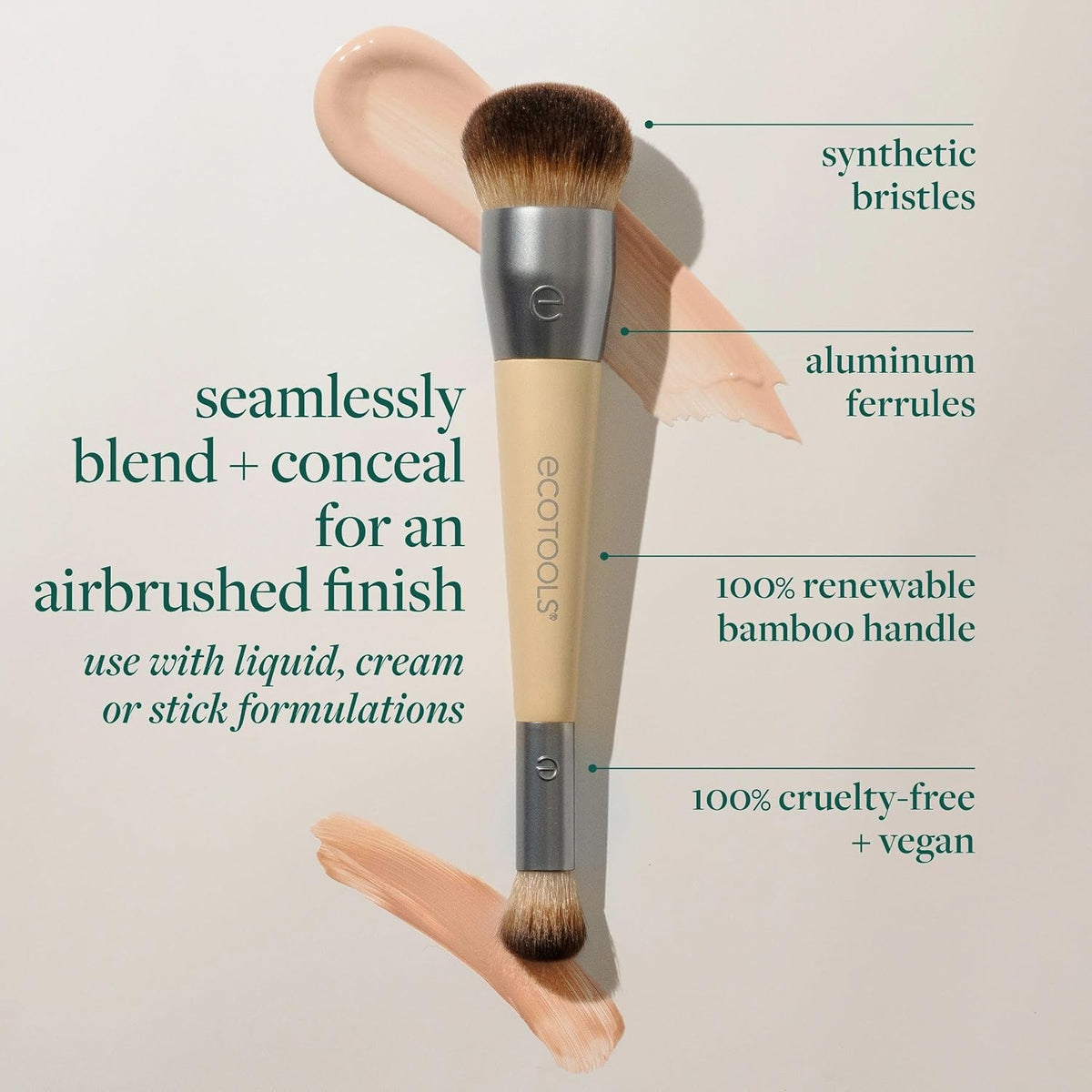 EcoTools Blend + Conceal Dual-Ended Makeup Brush — alternate product view