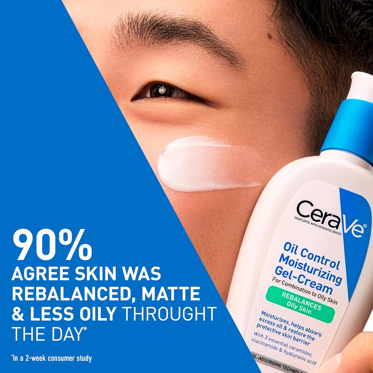 CeraVe Oil Control Gel-Cream Face Moisturiser with Niacinamide 3 oz - view 3