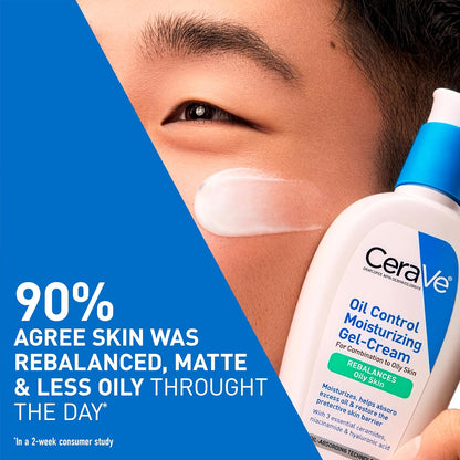 CeraVe Oil Control Gel-Cream Face Moisturiser with Niacinamide 3 oz - view 3