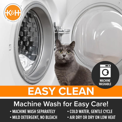 K&H Self-Warming Cat Bed Pad, Small, Gray/Black, 21 x 17 Inch - view 5