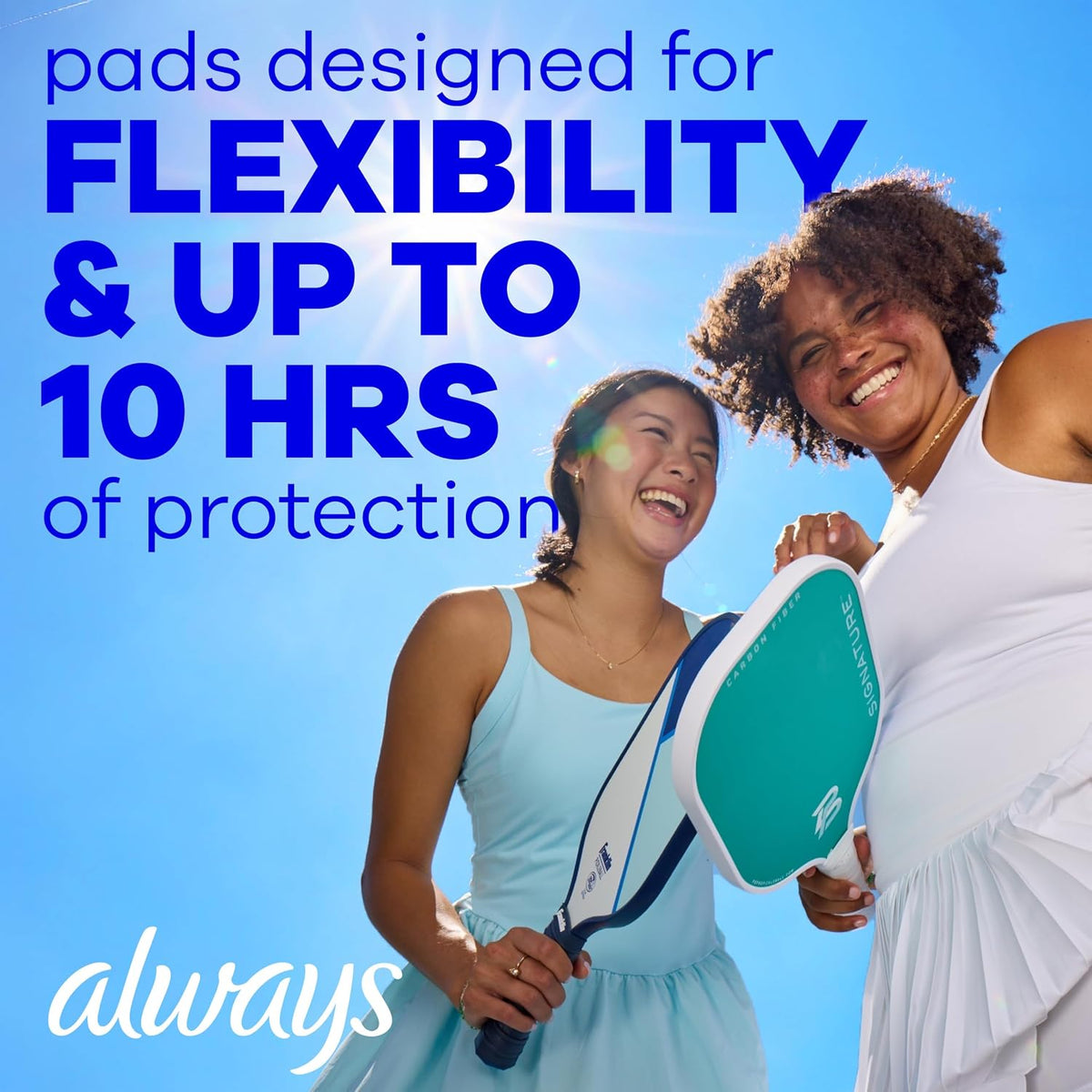 Always Infinity Pads Size 2 Regular with Wings, Unscented, 46 Count - view 3