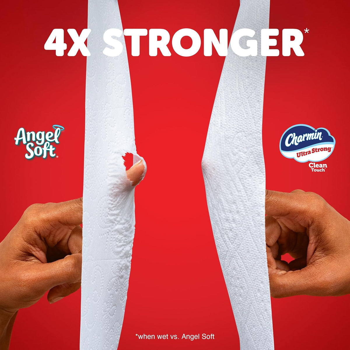 Charmin Ultra Strong Clean Touch 2-Ply Toilet Paper 18 Family Mega Rolls - view 5