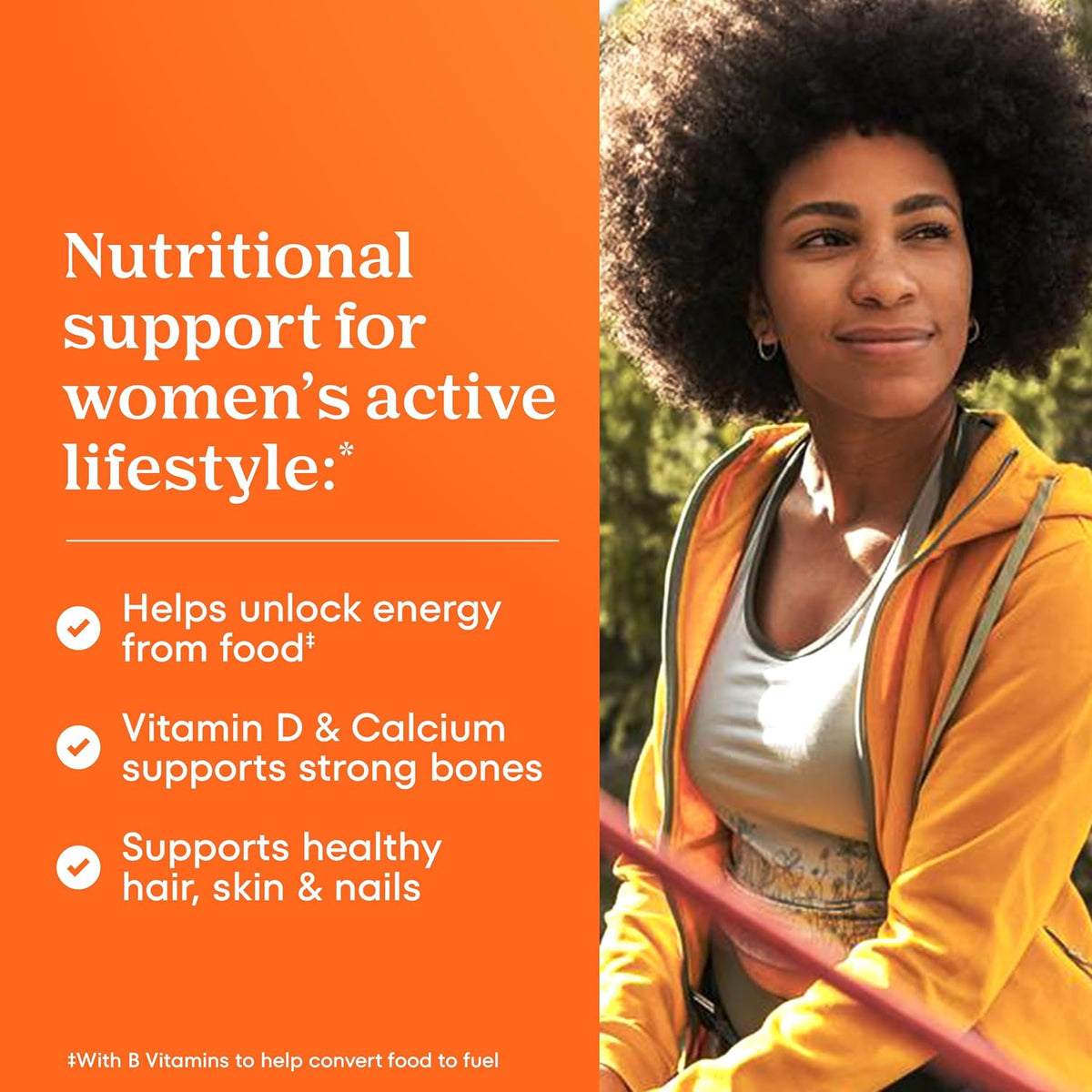 One A Day Women's Multivitamin with Biotin, Calcium, Iron and Zinc, 200 Count - view 4