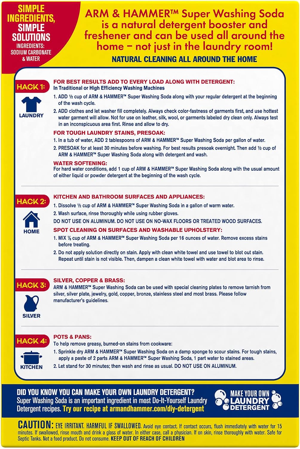 Arm & Hammer Super Washing Soda 55 oz - view 3