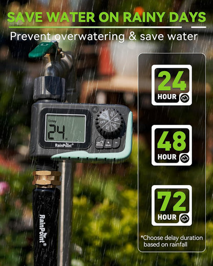 RAINPOINT Programmable Garden Hose Sprinkler Timer, 1 Outlet - view 4