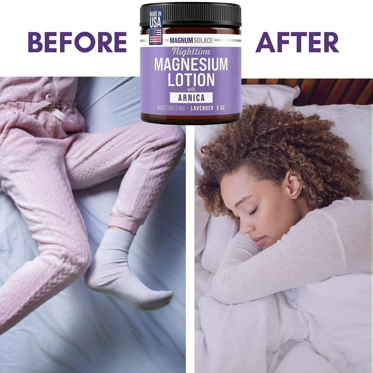 Magnum Solace Nighttime Magnesium Lotion with Arnica - view 3