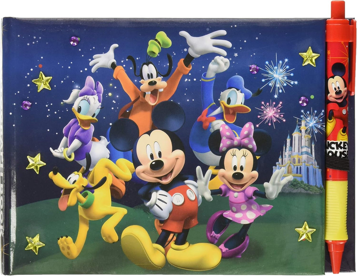 Disney Mickey and Friends Deluxe Autograph Book with Pen — product view