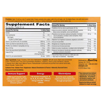 Emergen-C Vitamin C Raspberry 30 Packets, 9.1 g (0.32 oz) Each - view 2
