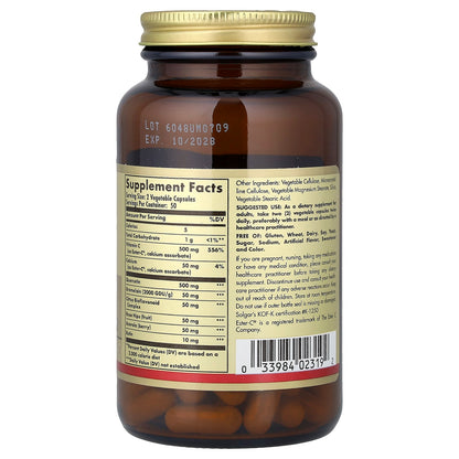 Solgar Quercetin Complex with Ester-C Plus, 100 Vegetable Capsules - view 2