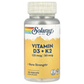 Solaray Vitamin D3 + K2, 120 VegCaps