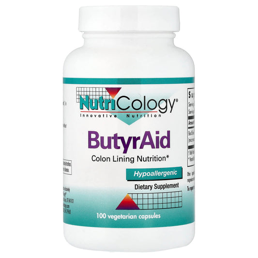 Nutricology ButyrAid, 100 Vegetarian Capsules