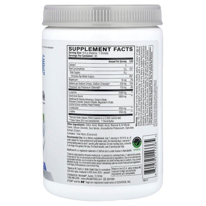 XTEND Sport Recovery BCAA Powder, Icy Blue Raspberry, 288 g (10.2 oz) - view 2
