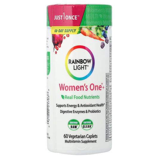 Rainbow Light Women's One+ Real Food Nutrients, 60 Vegetarian Caplets