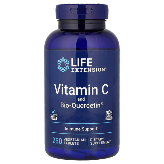 Life Extension Vitamin C and Bio-Quercetin, 250 Vegetarian Tablets