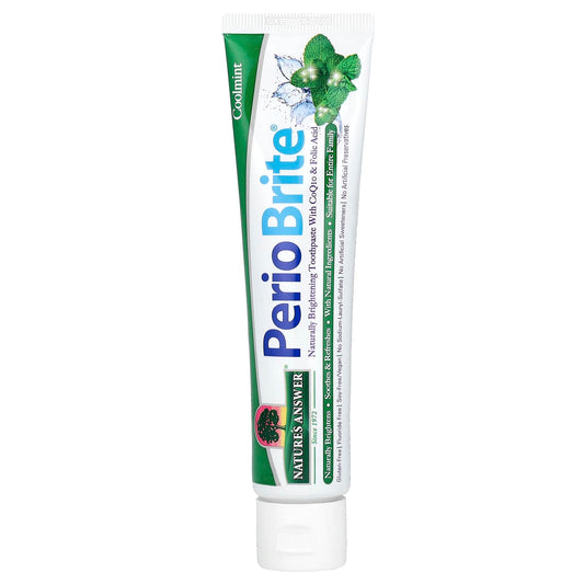 Nature's Answer PerioBrite Brightening Toothpaste with Xylitol, Cool Mint, 113 g