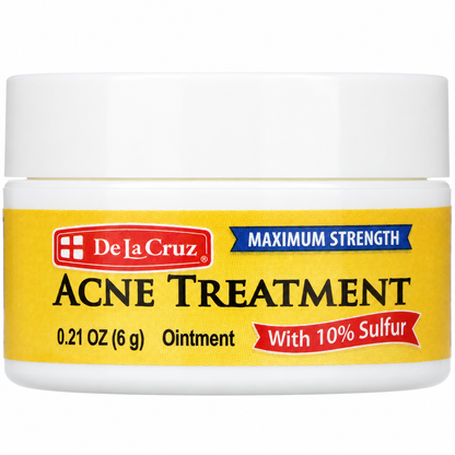 De La Cruz Sulfur 10% Acne Treatment Ointment 6 g - Jar front view
