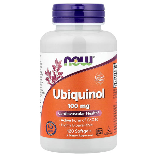 NOW Foods Ubiquinol 100 mg, 120 Softgels