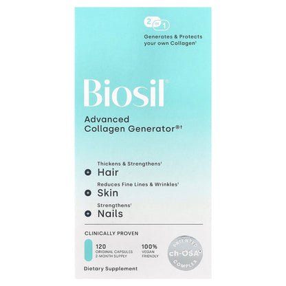 Biosil Advanced Collagen Generator, Original, 120 Capsules
