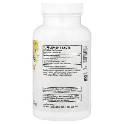 Thorne Curcumin Phytosome, 120 Capsules (500 mg per Capsule) - view 2