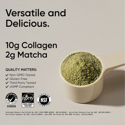 Sports Research Organic Collagen Peptides, Matcha, 288 g (10.2 oz) - view 3