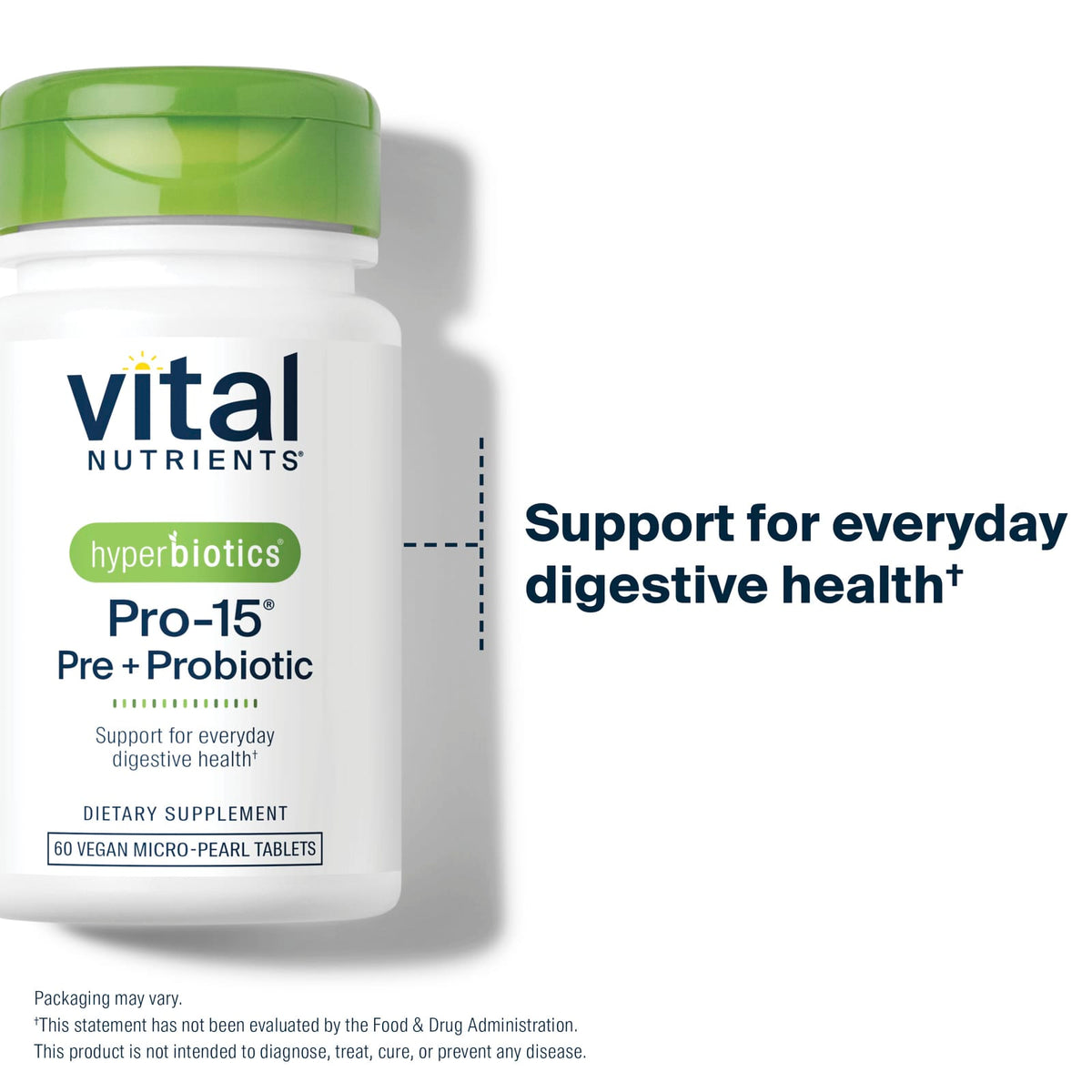 Vital Nutrients Hyperbiotics Pro-15 Pre + Probiotic, 60 Vegan Micro-Pearls - view 4