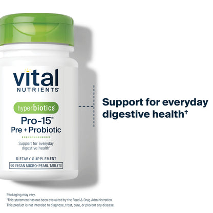 Vital Nutrients Hyperbiotics Pro-15 Pre + Probiotic, 60 Vegan Micro-Pearls - view 4