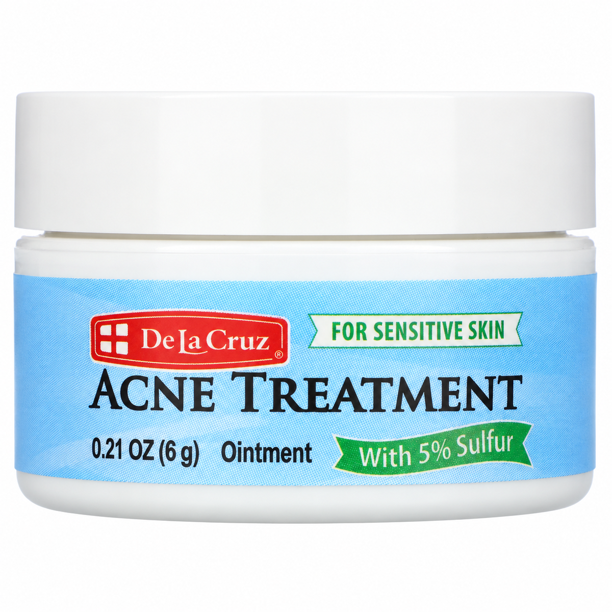 De La Cruz Sulfur 5% Acne Treatment Ointment 0.21 oz (6 g)
