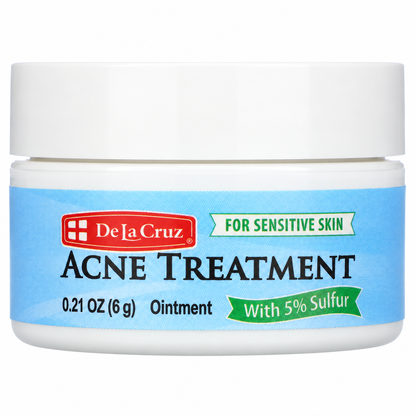 De La Cruz Sulfur 5% Acne Treatment Ointment 0.21 oz (6 g)