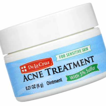 De La Cruz Sulfur 5% Acne Treatment Ointment 0.21 oz (6 g)