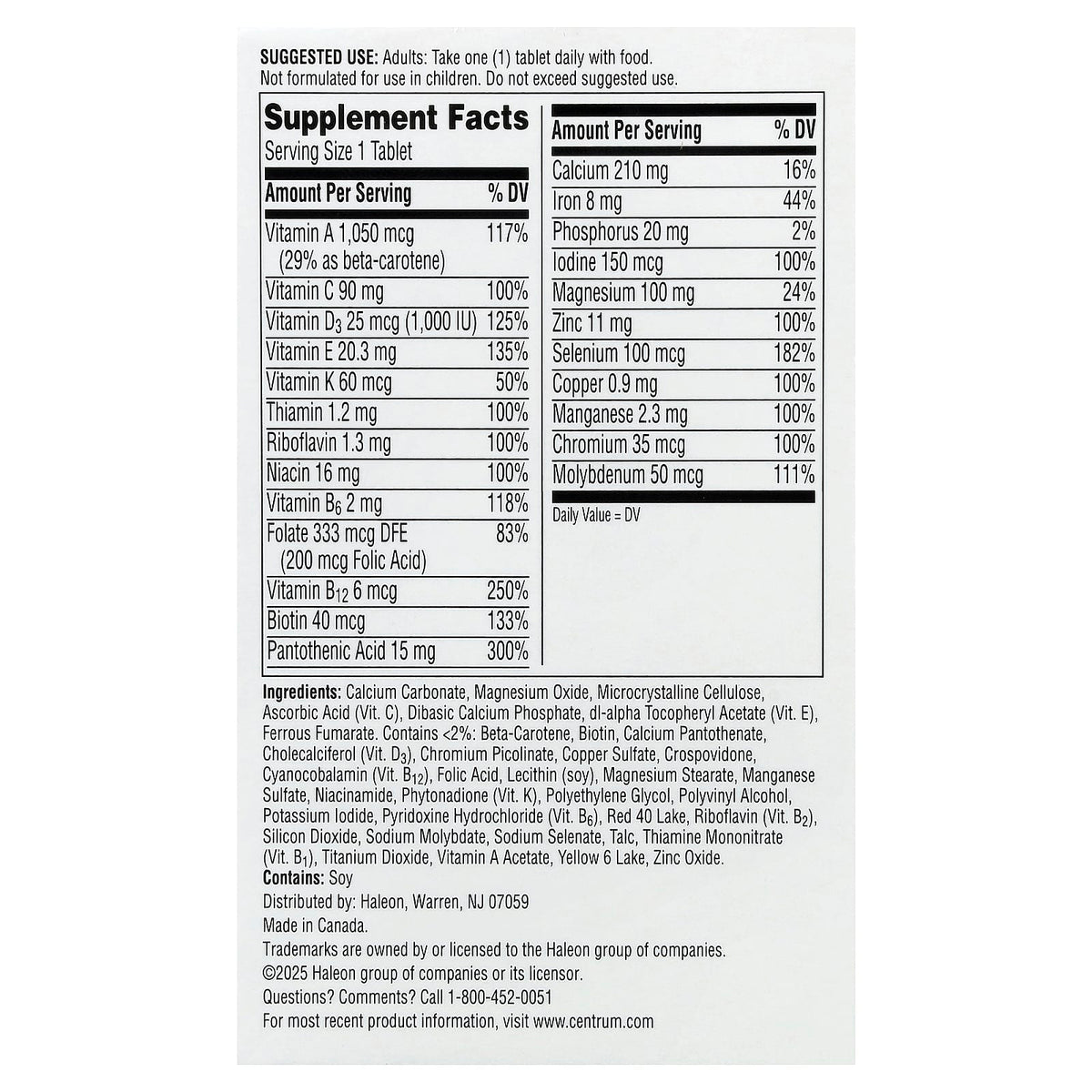 Centrum Men Complete Multivitamin, 120 Tablets - view 2