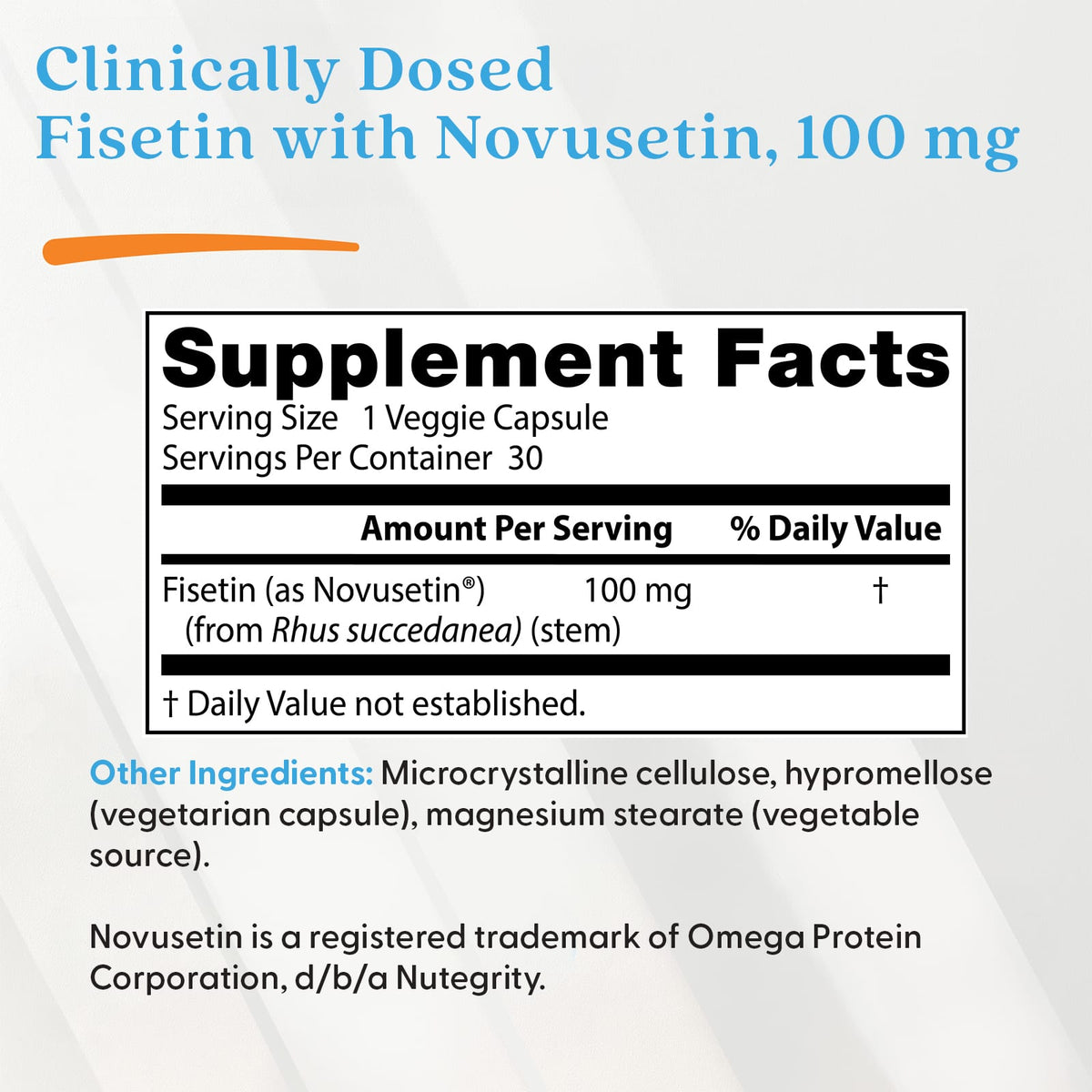 Doctor's Best Fisetin, 100 mg, 30 Veggie Caps - view 4