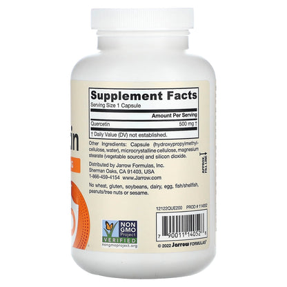 Jarrow Formulas Quercetin, 500 mg, 200 Veggie Capsules - view 2