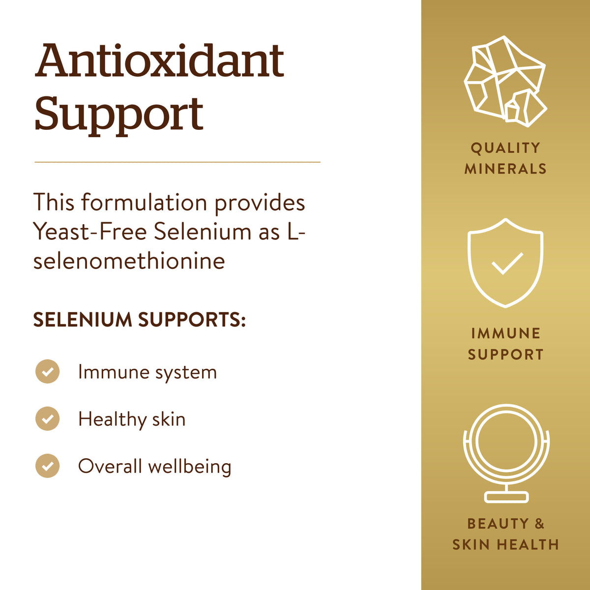 Solgar Selenium Yeast-Free 200 mcg 250 Tablets - view 4