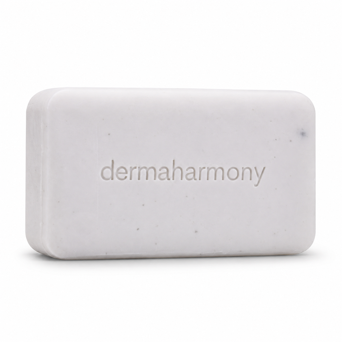 DermaHarmony Zinc + Shea Butter Soap - Bar of soap with embossed brand name