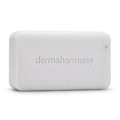 DermaHarmony Zinc + Shea Butter Soap - Bar of soap with embossed brand name