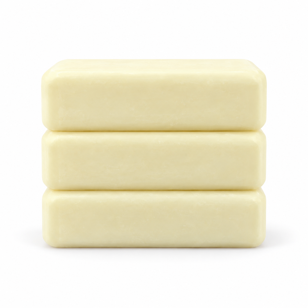 DermaHarmony Sulfur + Salicylic Acid Soap 105 g - Pack of 3 - Three bars of soap stacked on white background