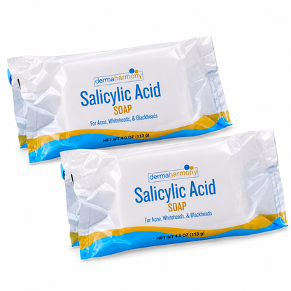 DermaHarmony Salicylic Acid Soap 2% 4 oz, Pack of 2