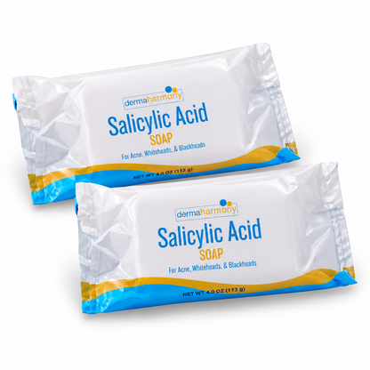 DermaHarmony Salicylic Acid Soap 2% 4 oz, Pack of 2