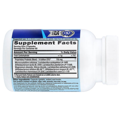 Nutrition Now PB 8 Probiotic, 120 Capsules (7 Billion CFU per Capsule) - view 2